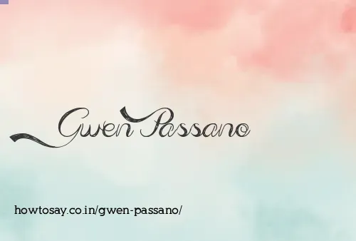 Gwen Passano