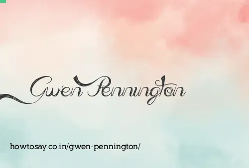 Gwen Pennington