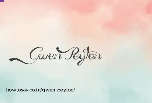 Gwen Peyton
