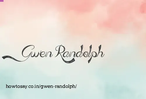 Gwen Randolph