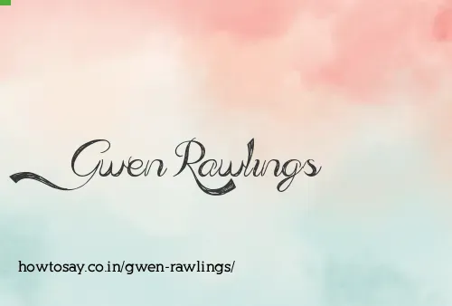 Gwen Rawlings