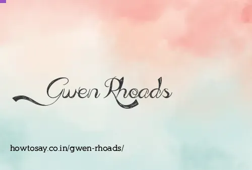 Gwen Rhoads
