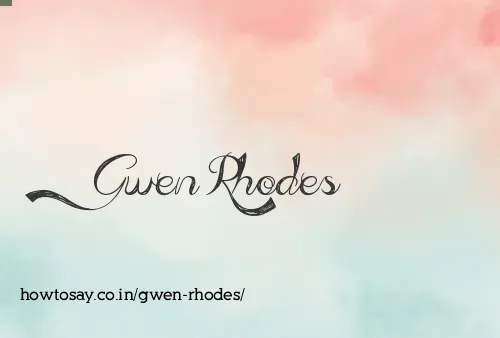 Gwen Rhodes