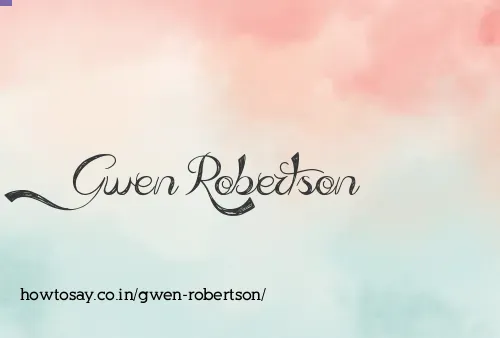 Gwen Robertson