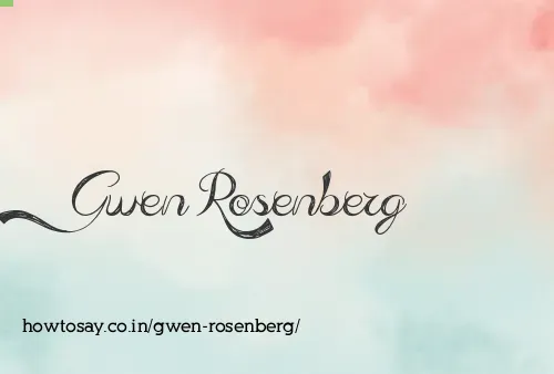 Gwen Rosenberg