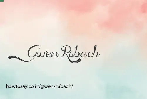 Gwen Rubach