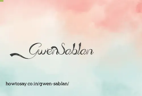 Gwen Sablan
