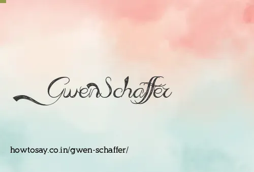 Gwen Schaffer