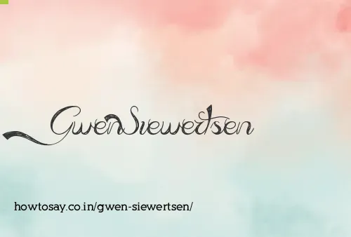 Gwen Siewertsen