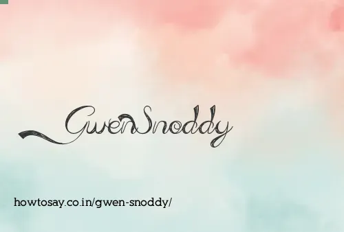Gwen Snoddy