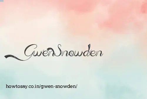 Gwen Snowden