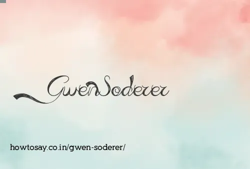 Gwen Soderer