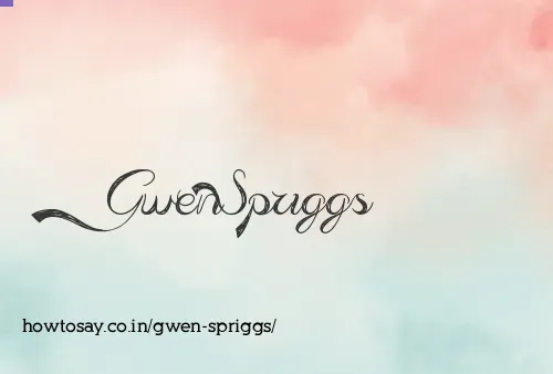 Gwen Spriggs