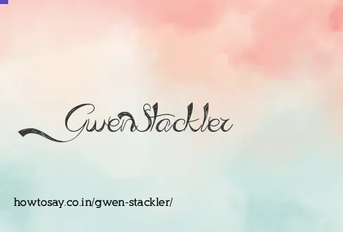 Gwen Stackler