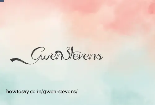 Gwen Stevens