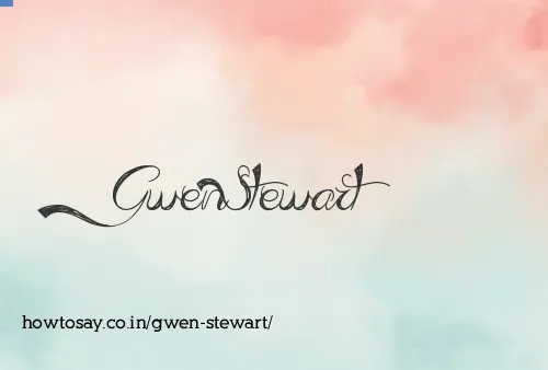 Gwen Stewart