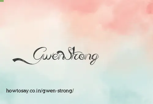 Gwen Strong