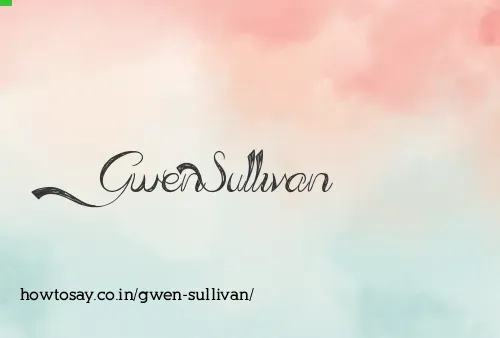Gwen Sullivan