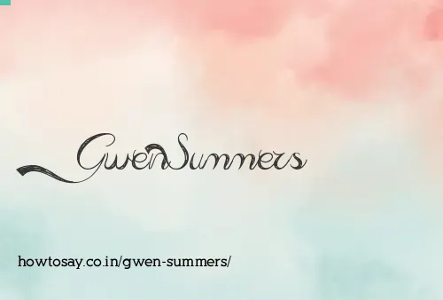 Gwen Summers