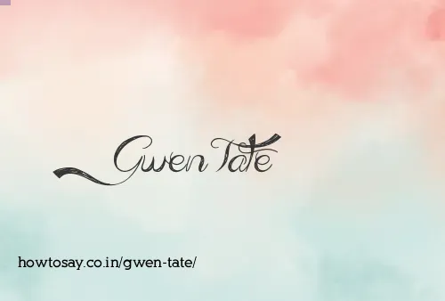 Gwen Tate