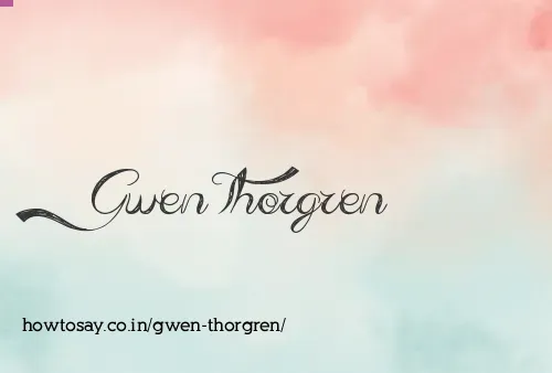 Gwen Thorgren