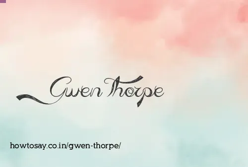 Gwen Thorpe