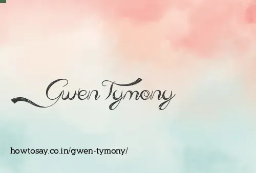 Gwen Tymony