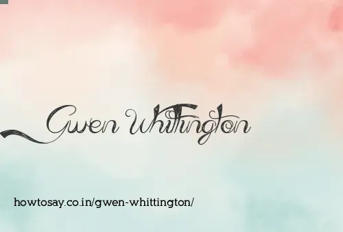 Gwen Whittington