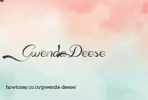 Gwenda Deese