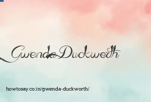 Gwenda Duckworth