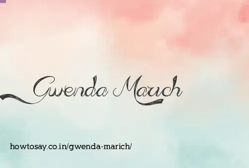 Gwenda Marich