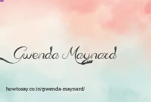 Gwenda Maynard