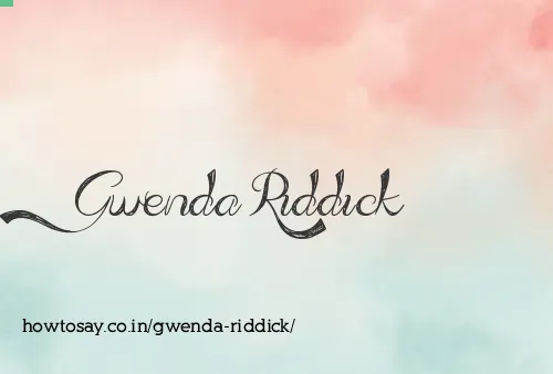 Gwenda Riddick