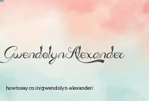 Gwendolyn Alexander