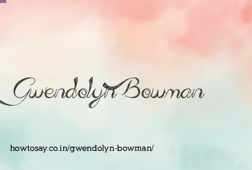 Gwendolyn Bowman