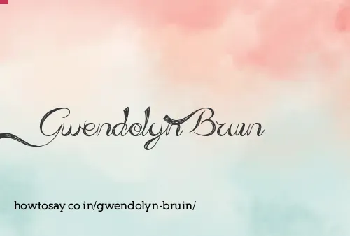 Gwendolyn Bruin