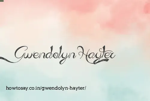 Gwendolyn Hayter