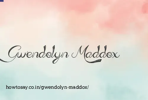 Gwendolyn Maddox