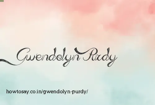Gwendolyn Purdy