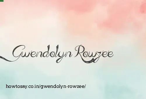Gwendolyn Rowzee