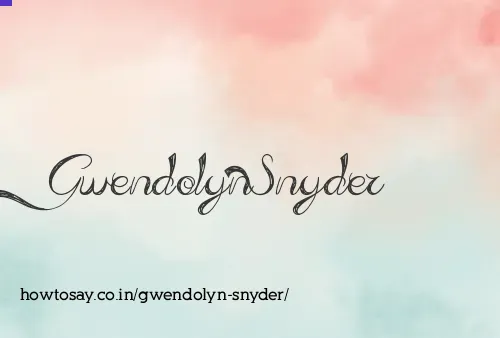 Gwendolyn Snyder