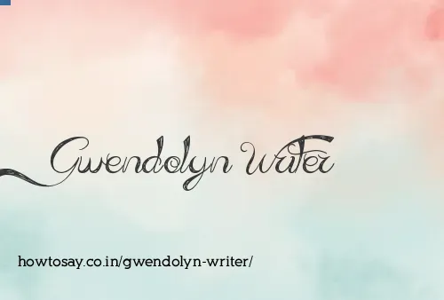 Gwendolyn Writer