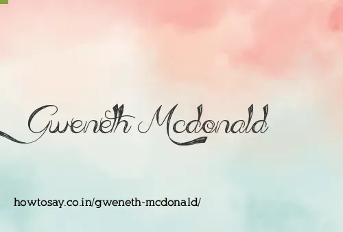 Gweneth Mcdonald