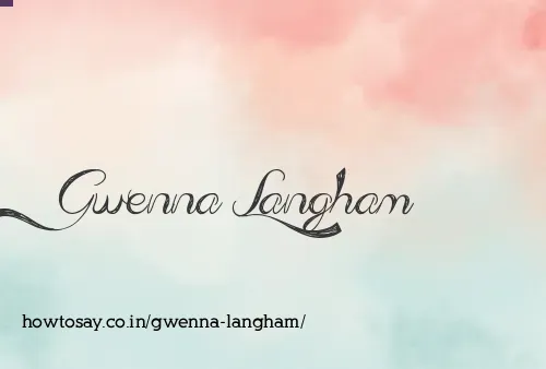 Gwenna Langham