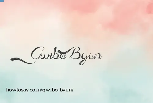 Gwibo Byun