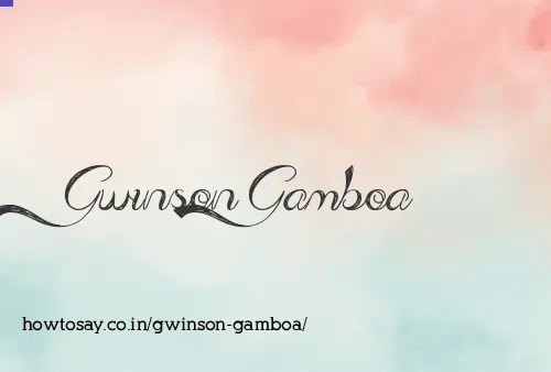 Gwinson Gamboa