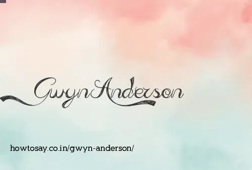 Gwyn Anderson