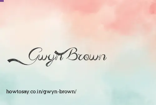 Gwyn Brown