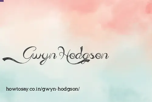 Gwyn Hodgson