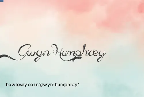 Gwyn Humphrey